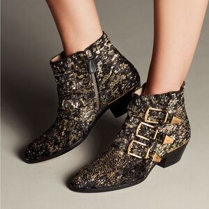 Chloe Susanna Glitter Ankle Boots